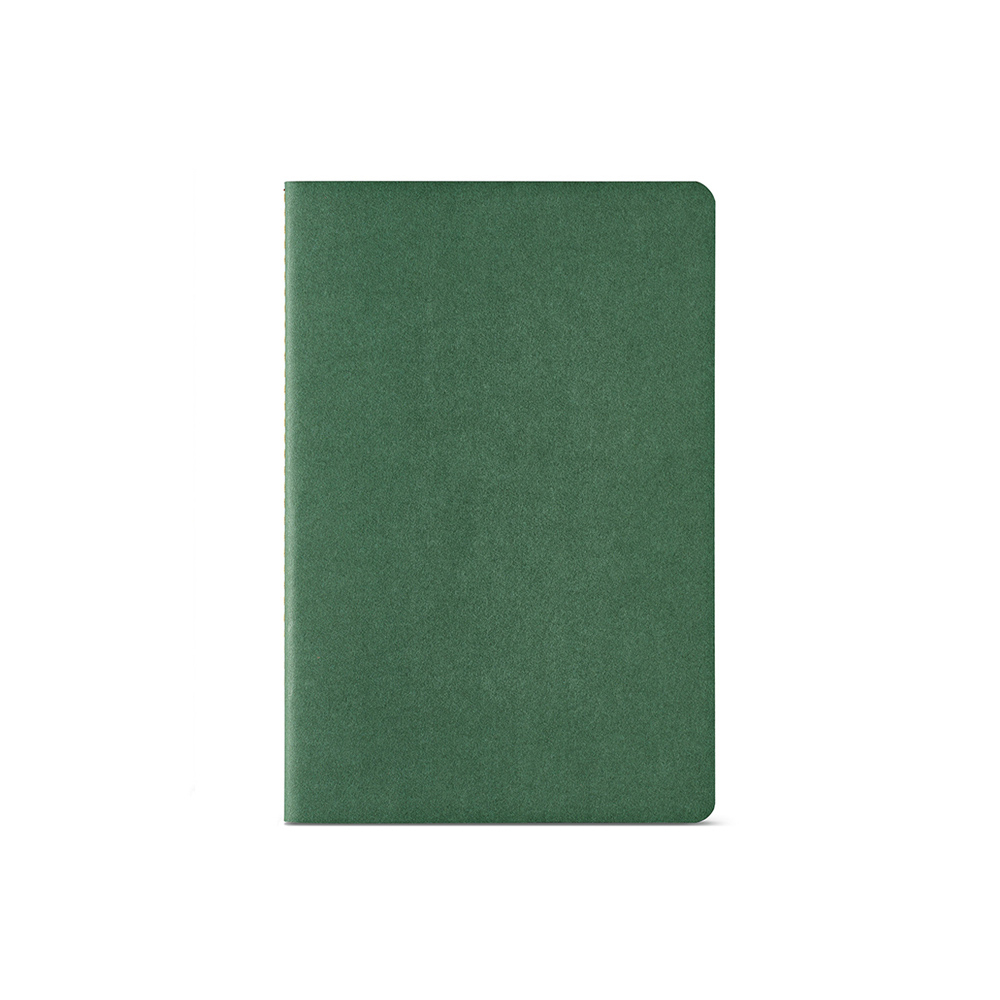 Petit carnet de notes recyclé A5 personnalisable Bronte Vert foncé